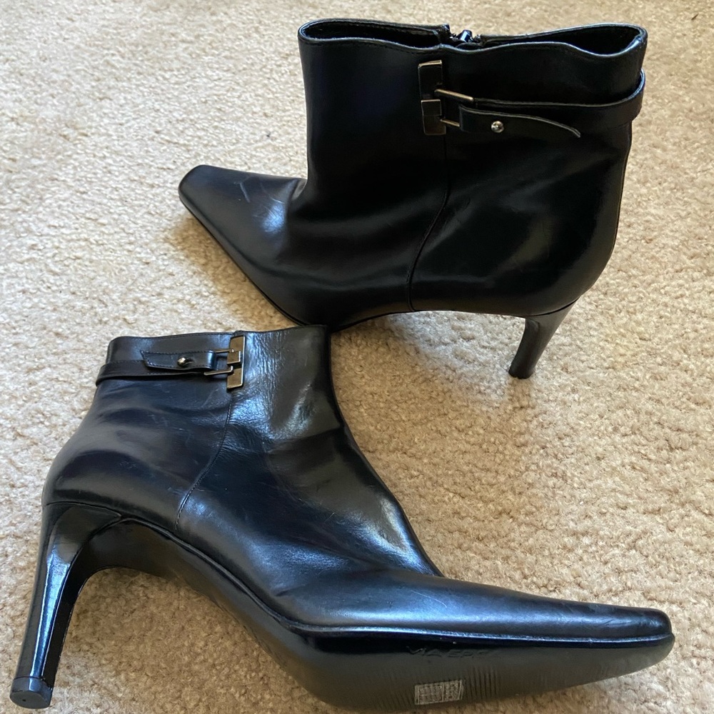 Via Spiga Black Ankle Booties - Size 11M.
